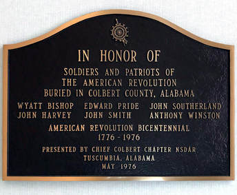 Picture of historical marker in Colbert County Courthouse